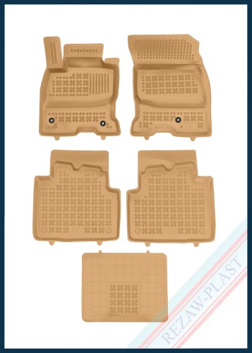 Dywaniki podłogowe beżowe pasują do: Ford KUGA III 2019 -