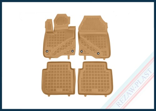Floor mats beige fit to: Honda CR - V VI e:HeV 2023 -