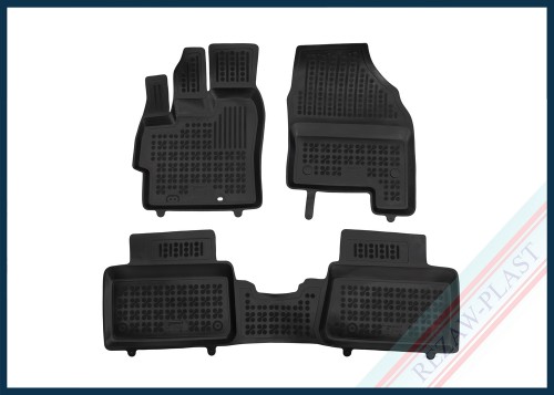 Dywaniki samochodowe TPE (gumowe) czarne pasują do: Toyota YARIS CROSS 2024 -
