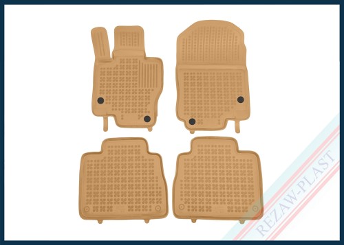 Dywaniki podłogowe beżowe pasują do: Mercedes GLE II W167 2019 -