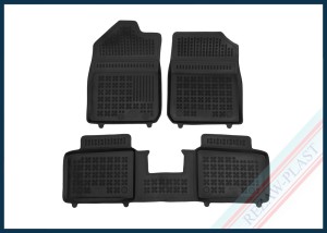 Dywaniki podłogowe czarne pasują do: Dacia SPRING 2021 -
