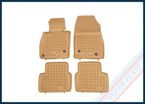 Floor mats beige fit to: Mazda 6 III 2012 - 2023