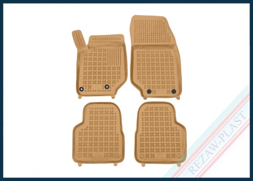 Floor mats beige fit to: Citroen C4 III 2020 -