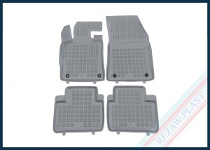 Dywaniki podłogowe szare pasują do: Citroen C5 X 2021 -, Peugeot 408 2023 -