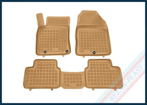 Floor mats beige fits to: Hyundai i30 III 2016 -, Kia CEED III (CD) 2018 -, PROCEED III 2018 -, XCEED 2019 -