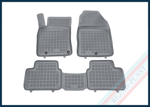 Floor mats grey fit to: Hyundai i30 III 2016 -, Kia CEED III (CD) 2018 -, PROCEED III 2018 -, XCEED 2019 -