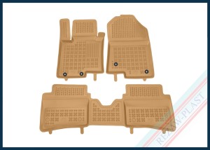 Dywaniki podłogowe beżowe pasują do: Hyundai BAYON 2021 -, Hyundai i20 III 2020 -