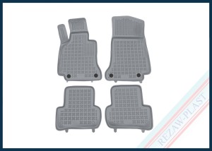 Dywaniki podłogowe szare pasują do: Mercedes W205, S205 C - KLASA 2014 - 2021