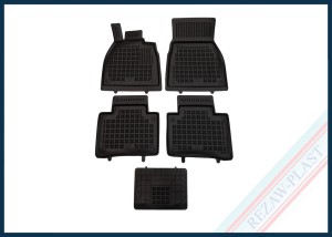 Dywaniki podłogowe czarne pasują do: Mercedes EQS V297 2021 - 2022
