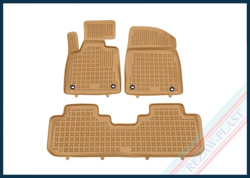 Floor mats beige fit to: Lexus CT 200h 2010 - 2021