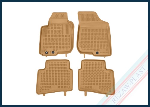 Floor mats beige fits to: Hyundai i30 I 2007 - 2012, Kia PRO_CEE'D I 2007 - 2012, CEE'D I 2006 - 2012