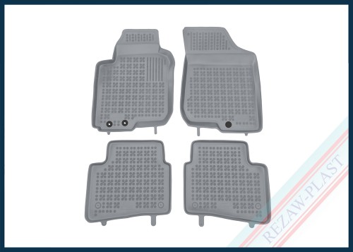 Floor mats grey fits to: Hyundai i30 I 2007 - 2012, Kia PRO_CEE'D I 2007 - 2012, CEE'D I 2006 - 2012