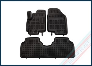 Dywaniki podłogowe czarne pasują do: Hyundai ix20 2010 - 2018, Kia VENGA 2009 - 2017