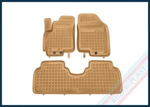 Dywaniki podłogowe beżowe pasują do: Hyundai ix20 2010 - 2018, Kia VENGA 2009 - 2017