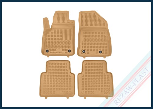 Floor mats beige fit to: Citroen C3 AIRCROSS II 2017 - 2024