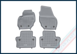 Floor mats grey fit to: Volvo S80 II 2006 - 2016, V70 III 2007 - 2016, XC70 II 2007 - 2016