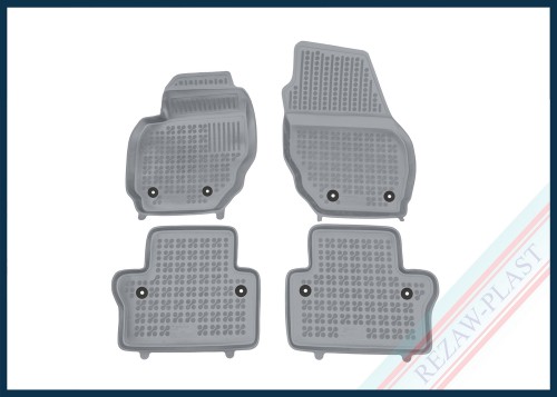 Floor mats grey fit to: Volvo S80 II 2006 - 2016, V70 III 2007 - 2016, XC70 II 2007 - 2016