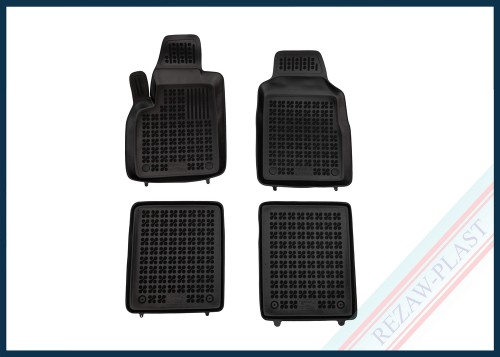 Floor mats black fit to: Fiat PANDA II 2003 - 2012