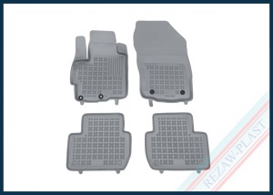 Floor mats grey fit to: Citroen C - CROSSER 2007 - 2012, Mitsubishi OUTLANDER II 2006 - 2013, OUTLANDER III 2012 - 2021, ECLIPSE CROSS 2017 - 2021, Peugeot 4007 2008 - 2012
