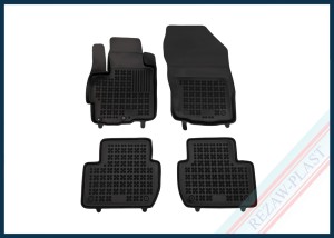 Floor mats black fit to: Citroen C - CROSSER 2007 - 2012, Mitsubishi OUTLANDER II 2006 - 2013, OUTLANDER III 2012 - 2021, ECLIPSE CROSS 2017 - 2021, Peugeot 4007 2008 - 2012