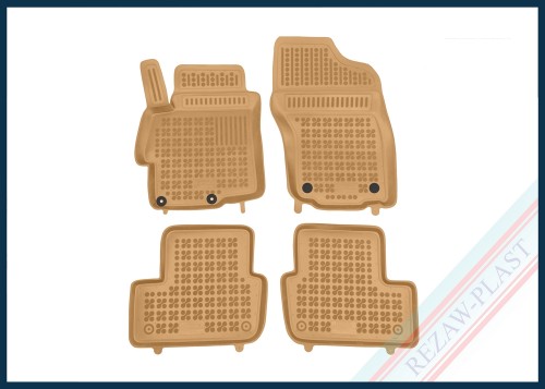 Floor mats beige fit to: Mitsubishi LANCER VIII 2008 - 2016, LANCER EVO X 2007 - 2015