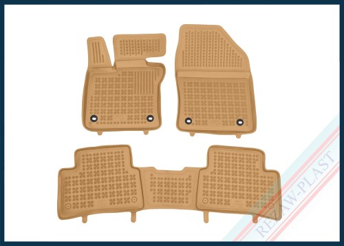 Floor mats beige fit to: Lexus UX 2018 - 