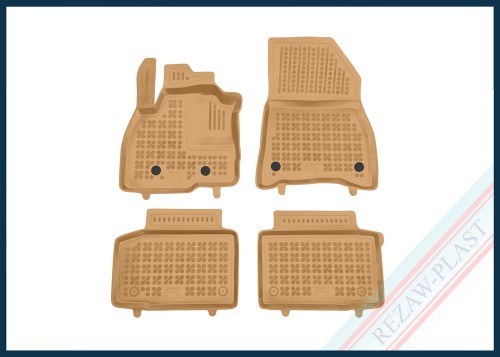 Floor mats beige fit to: Dacia DUSTER III 2024 -