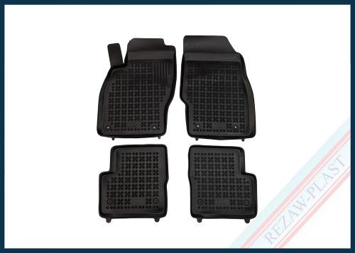 Floor mats black fit to: Opel CORSA D IV 2006 - 2014, CORSA E V 2014 - 2019