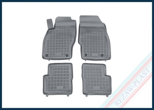 Floor mats grey fit to: Opel CORSA D IV 2006 - 2014, CORSA E V 2014 - 2019