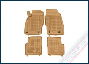 Floor mats beige fit to: Opel CORSA D IV 2006 - 2014, CORSA E V 2014 - 2019