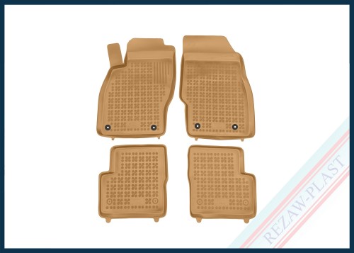 Floor mats beige fit to: Opel CORSA D IV 2006 - 2014, CORSA E V 2014 - 2019