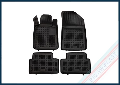 Floor mats black fit to: Peugeot 508 I 2010 - 2018, 508 RXH I 2010 - 2018