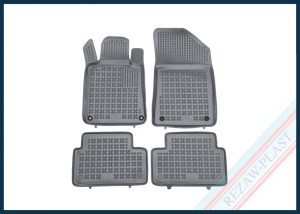 Floor mats grey fit to: Peugeot 508 I 2010 - 2018, 508 RXH I 2010 - 2018