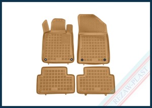 Floor mats beige fit to: Peugeot 508 I 2010 - 2018, 508 RXH I 2010 - 2018