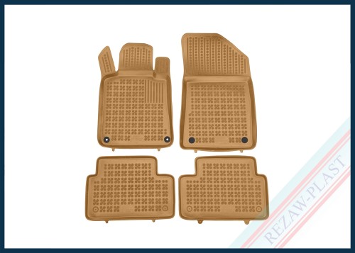 Floor mats beige fit to: Peugeot 508 I 2010 - 2018, 508 RXH I 2010 - 2018