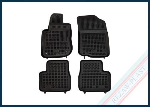 Floor mats black fit to: Peugeot 208 I 2012 - 2019 , 208 I GTI 2013 - 2019 , 2008 I 2013 - 2019