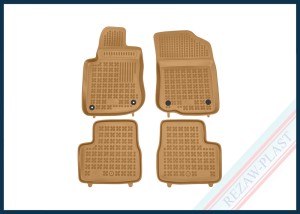 Floor mats beige fit to: Peugeot 208 I 2012 - 2019 , 208 I GTI 2013 - 2019 , 2008 I 2013 - 2019