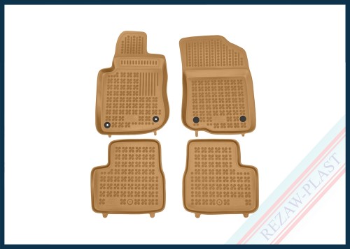 Floor mats beige fit to: Peugeot 208 I 2012 - 2019 , 208 I GTI 2013 - 2019 , 2008 I 2013 - 2019