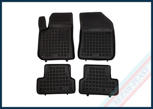 Floor mats black fit to: Peugeot 308 II 2013 - 2021