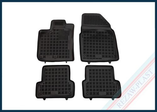 Floor mats black fit to: Nissan QASHQAI I 2006 - 2013