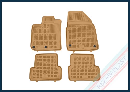 Floor mats beige fit to: Nissan QASHQAI I 2006 - 2013