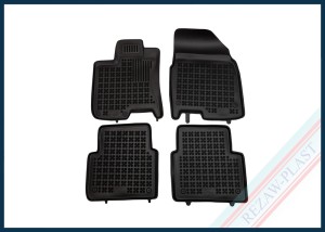 Floor mats black fit to: Nissan QASHQAI+2 I 2008 - 2013