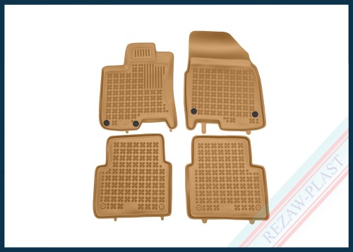 Floor mats beige fit to: Nissan QASHQAI+2 I 2008 - 2013