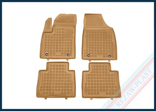 Floor mats beige fit to: MG HS I 2018 - 2024