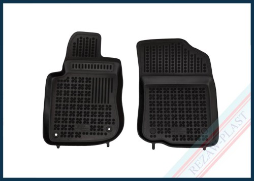 Floor mats black fit to: Peugeot 208 I 2012 - 2019