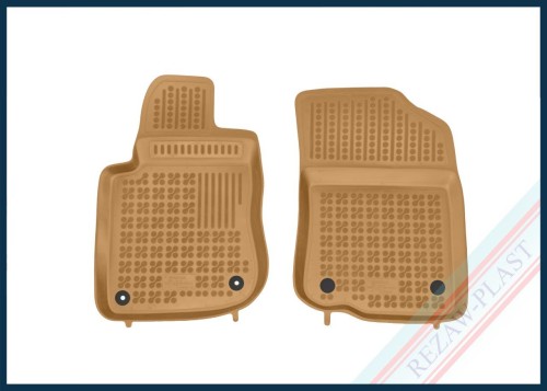 Floor mats beige fits to: Peugeot 208 I 2012 - 2019