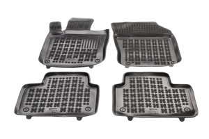 Floor mats black fit to: Volvo V60 II 2018 - , S60 III 2018 - 