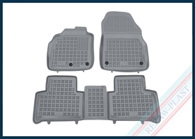 Floor mats grey fit to: Renault SCENIC II, III 2003 - 2016, Grand SCENIC II 2003 - 2009, GRAND SCENIC III 2009 - 2016