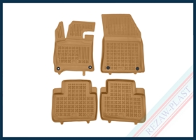 Dywaniki samochodowe TPE (gumowe) beżowe pasują do: Peugeot 408 2023 -