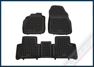 Dywaniki samochodowe TPE (gumowe) czarne pasują do: Renault SCENIC II, III 2003 - 2016, Grand SCENIC II 2003 - 2009, GRAND SCENIC III 2009 - 2016